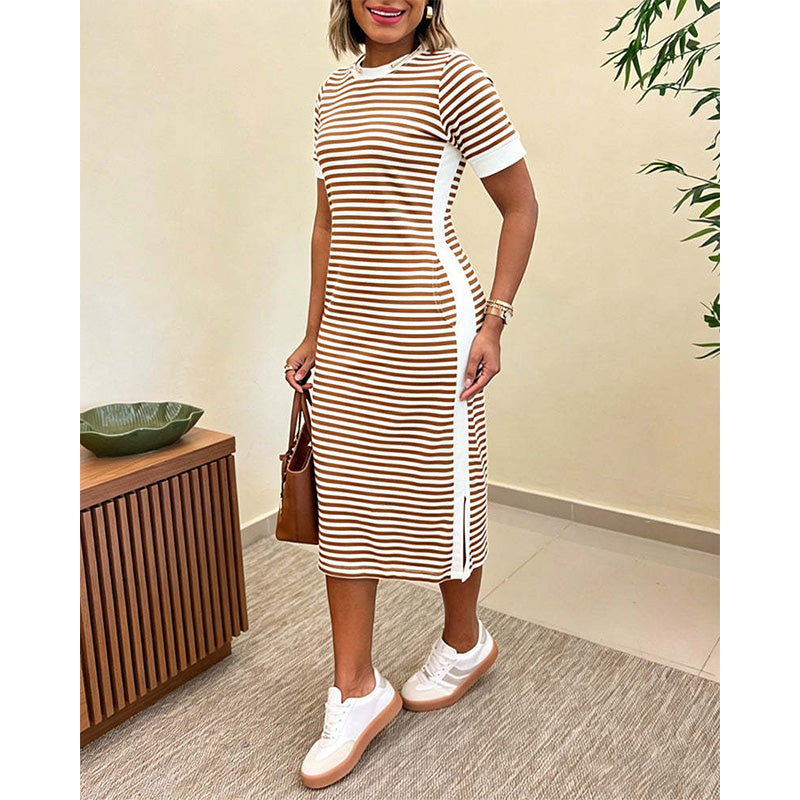 Petunia | Striped Casual Midi Dress