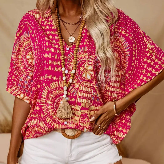 Merryn | Artistic Batwing Sleeve Blouse