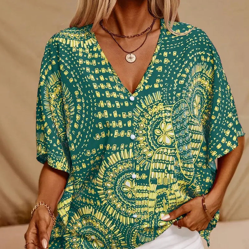 Merryn | Artistic Batwing Sleeve Blouse