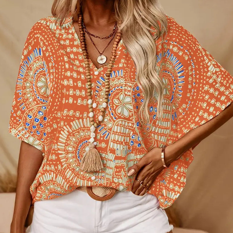 Merryn | Artistic Batwing Sleeve Blouse