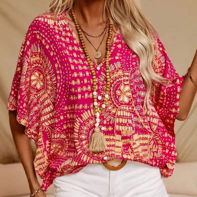 Merryn | Artistic Batwing Sleeve Blouse