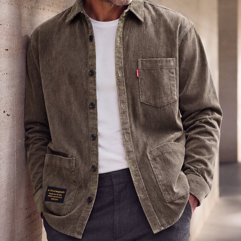 Yardley | Classic Multi Pocket Corduroy Shirt