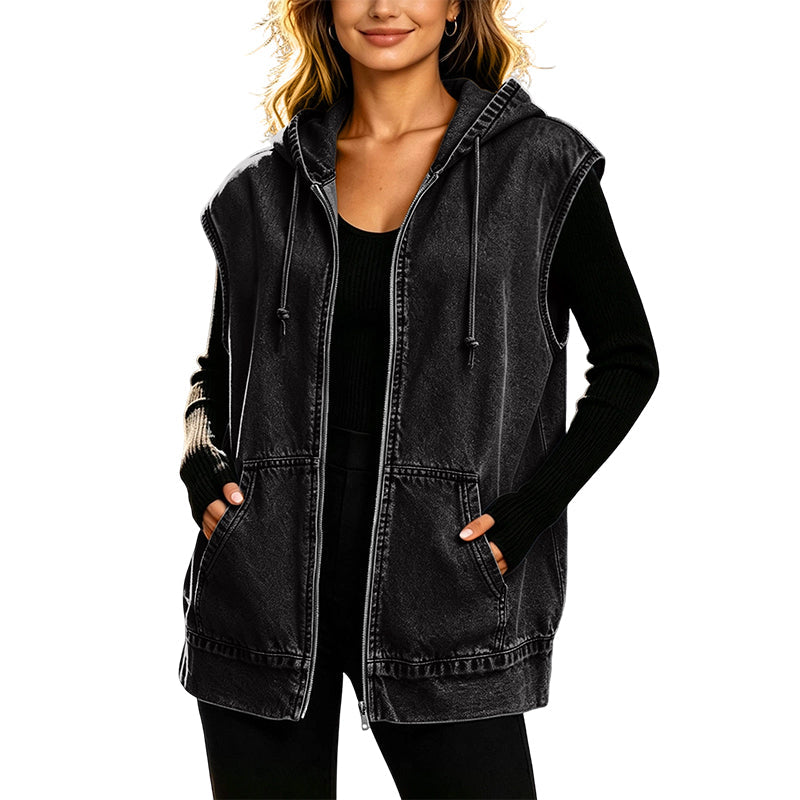 Marnie | Everyday Hooded Pocket Vest