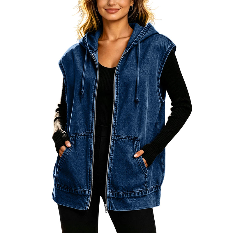 Marnie | Everyday Hooded Pocket Vest