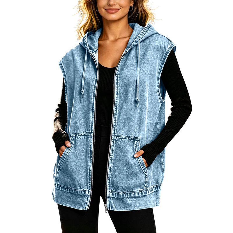Marnie | Everyday Hooded Pocket Vest