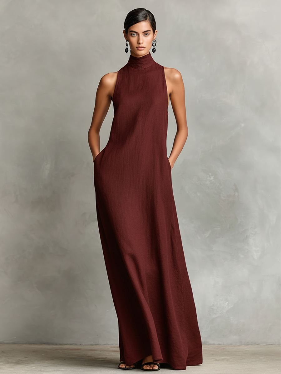 Darielle | Refined Sleeveless Flowing Maxi Dress