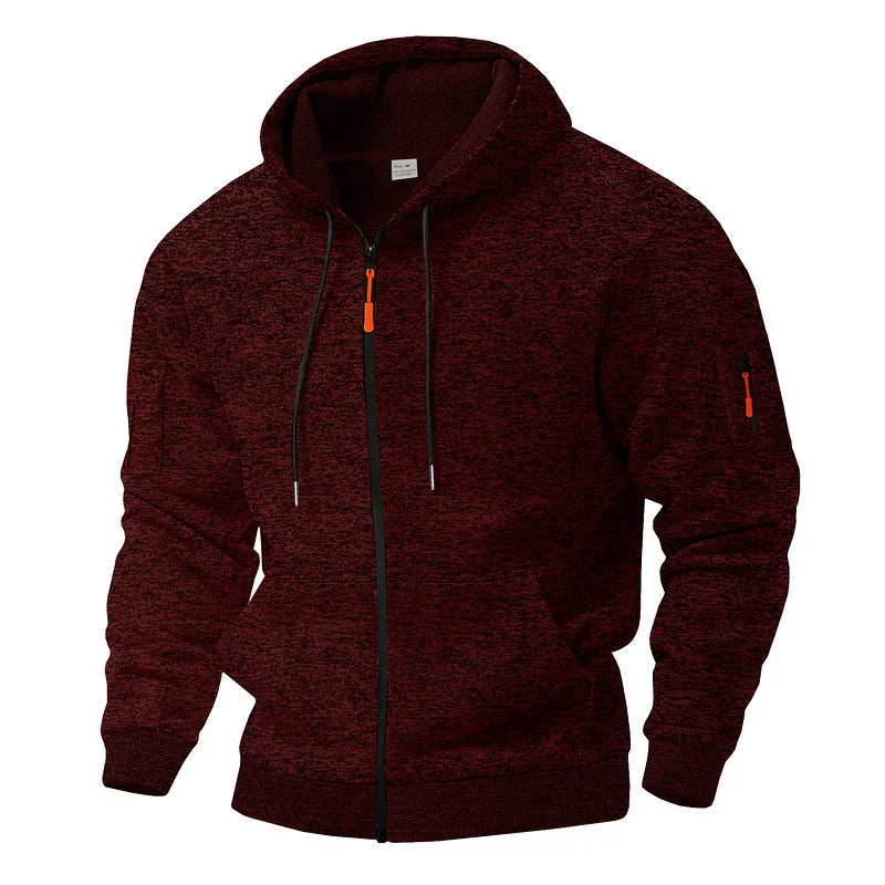 Brecken | Casual Full Zip Hooded Jacket