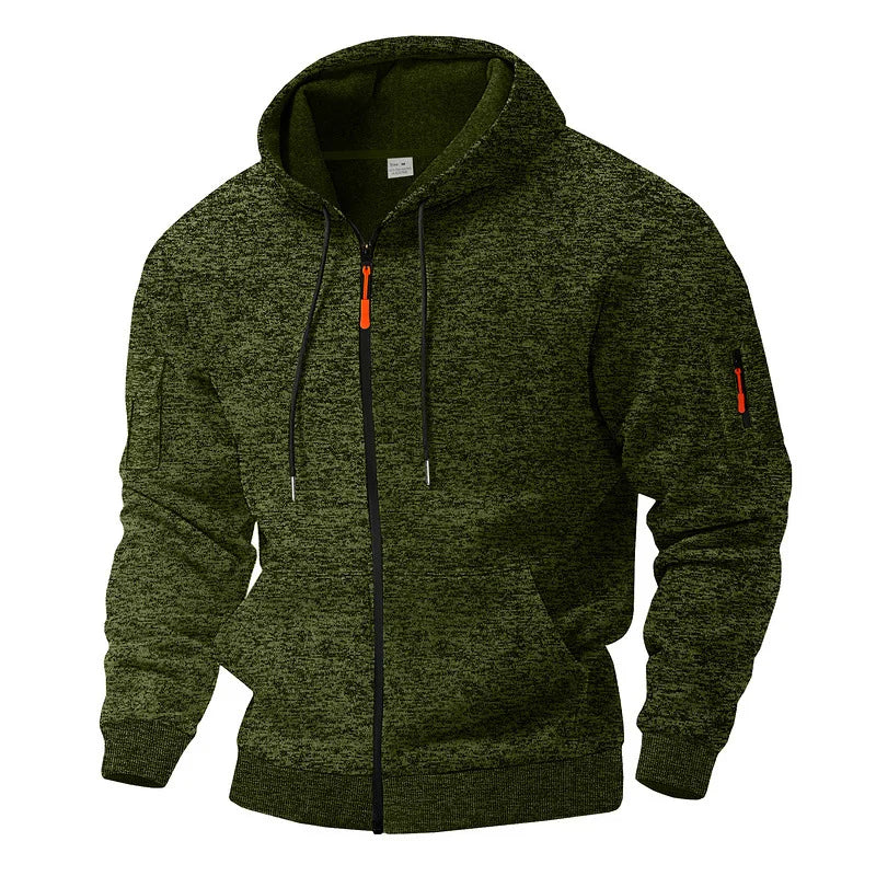 Brecken | Casual Full Zip Hooded Jacket