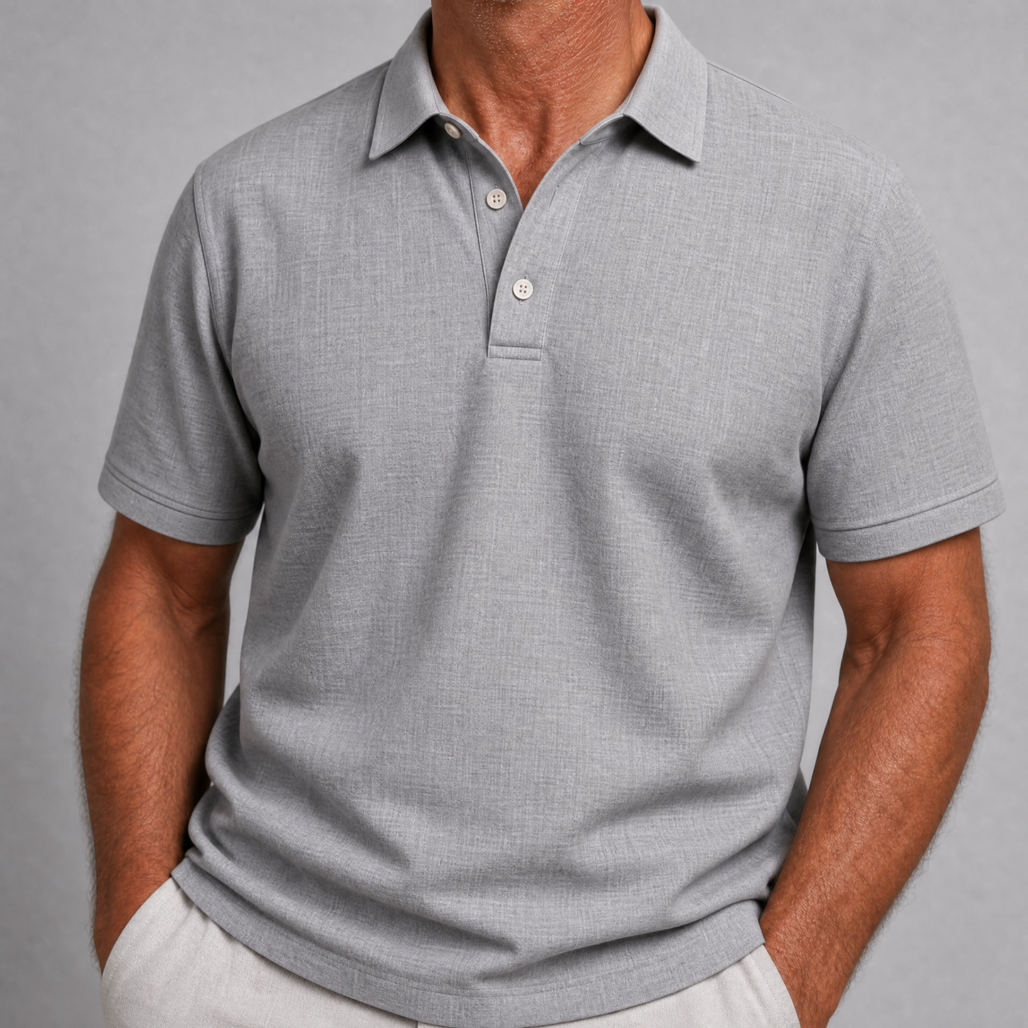 Axton | Premium Linen Blend Polo Shirt