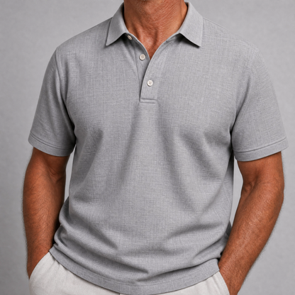 Axton | Premium Linen Blend Polo Shirt