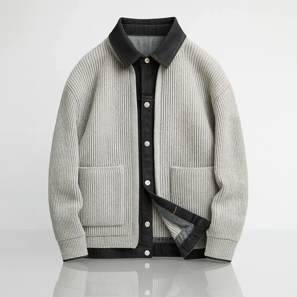 Fraser | Classic Collared Knit Jacket