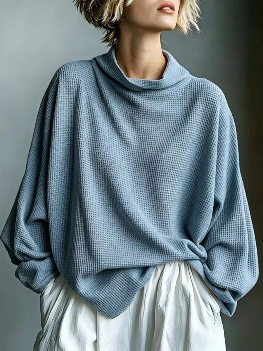 Noreen | Oversized Draped Sweater Top