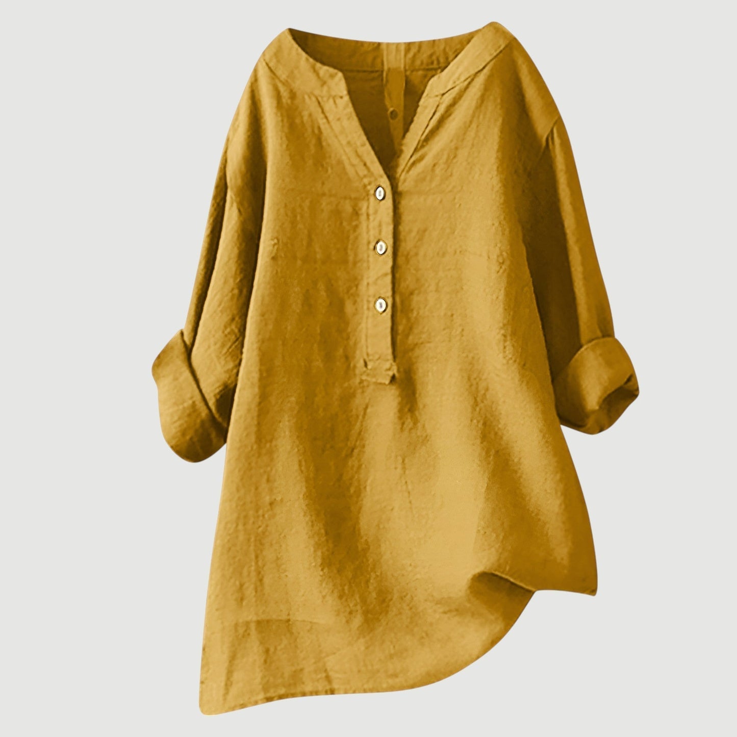 Liora | Oversized Henley Style Blouse