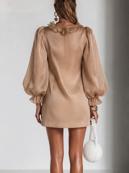 Fidelia | Statement Ruffle Trim Mini Dress