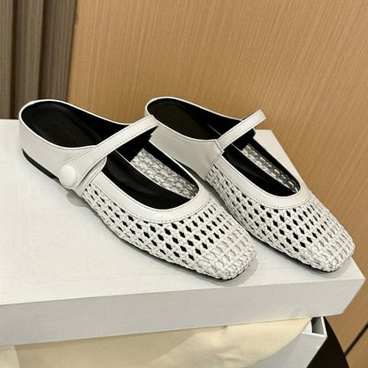 Mirethique | Braided Summer Ballet Flats