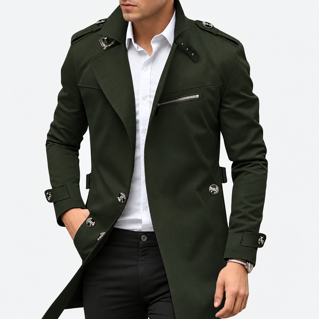 Ingram | Tailored Lapel Mid Length Coat
