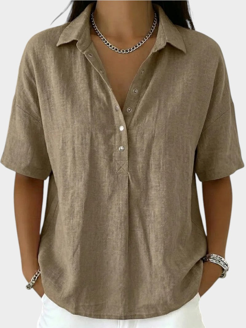 Bellavie | Classic Collared Summer Blouse
