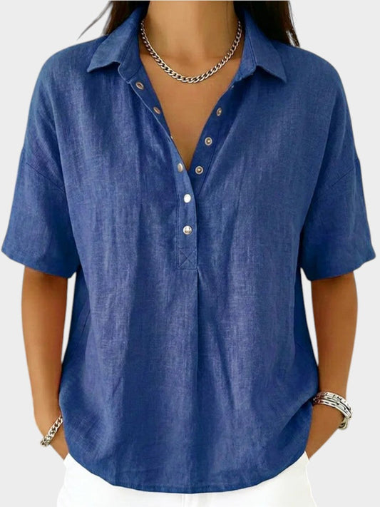 Bellavie | Classic Collared Summer Blouse