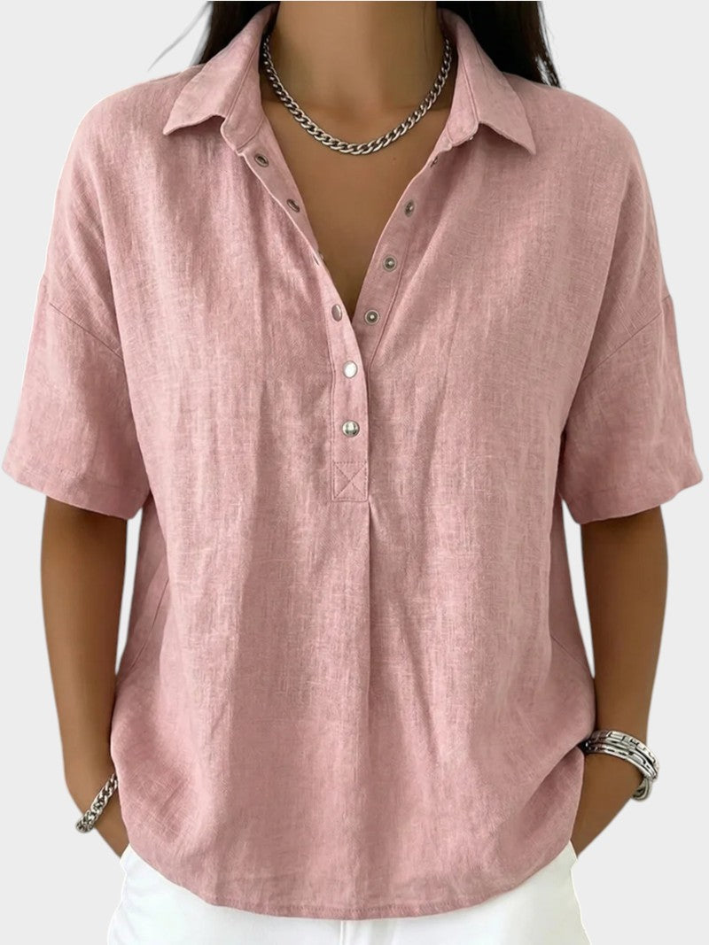 Bellavie | Classic Collared Summer Blouse