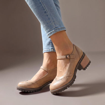 Olympia | Classic Mary Jane Block Heel Shoes