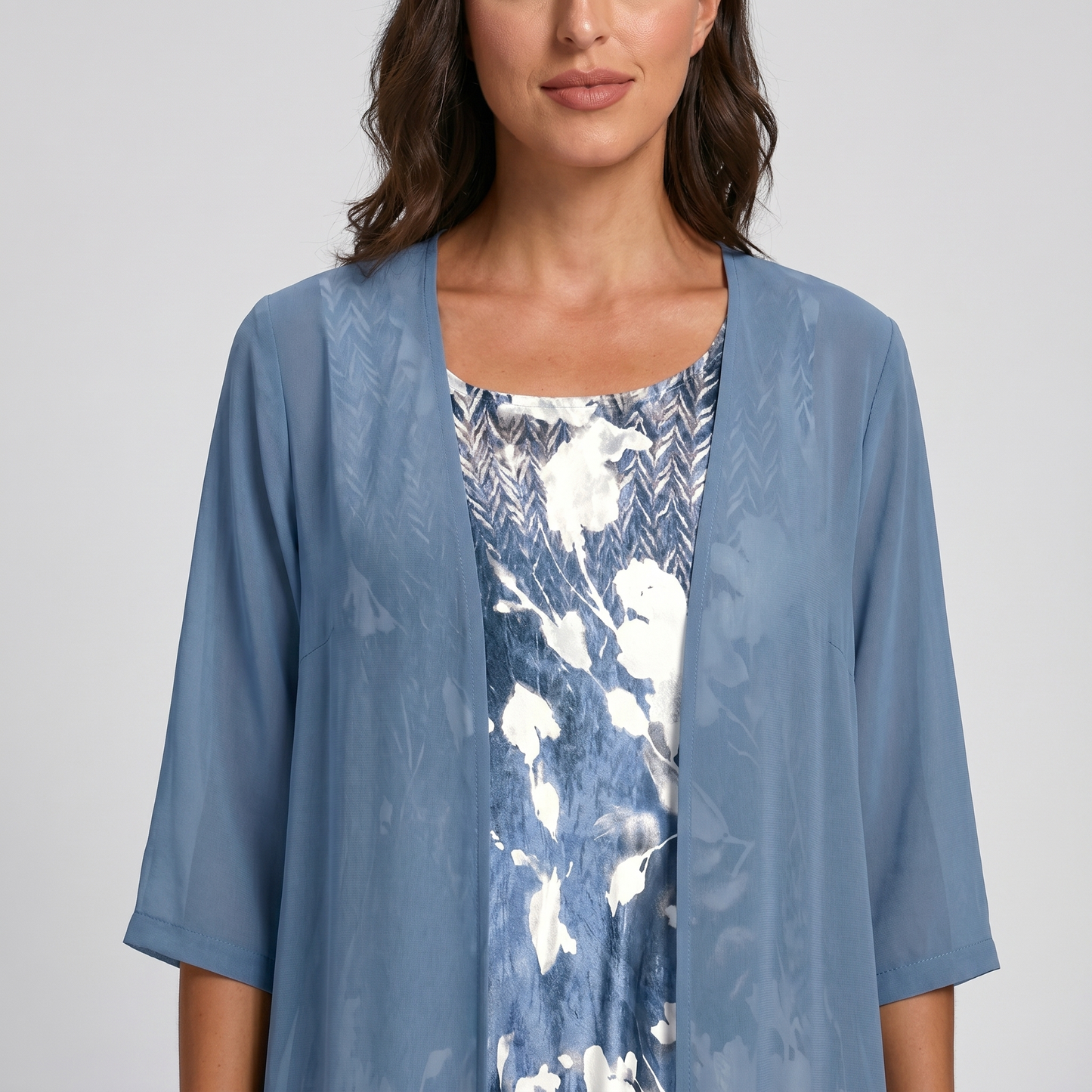 Wynteria | Elegant Sheer Overlay Midi Set
